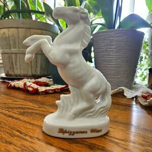 Vintage Lipizzaner Wien Porcelain White Horse Figurine 4 1/2" Height